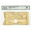 Image 1 : CT. State of Connecticut Interest Certificate, January 4, 1790, Cancelled Banknote.
