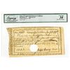Image 1 : CT. State of Connecticut Interest Certificate, January 8, 1790, Cancelled Banknote.