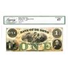 Image 1 : NB. Bank of De Soto, October 1, 1863, Issued Obsolete Banknote.