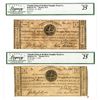 Image 1 : PA. Chambersburg & Bedford Turnpike Road Co., 1818, Issued Obsolete Banknote Pair.