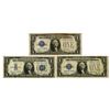Image 1 : Washington D.C. United States Silver Certificates, $1, 1928 to 1934, Issued Banknote Trio.