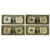 Image 1 : U.S. Silver Certificate, $1, Series of 1928 to Series of 1934, Issued Group of 4 Banknotes.