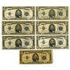 Image 1 : U.S. Silver Certificates, $5, Series of 1934D, Fr.# 1654W and Fr.# 1654N, Issued Group of 7 Banknote