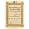 Image 1 : Belgium. Automobiles Auburn, 1925 I/U Belgium Stock Certificate