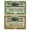 Image 1 : MD. Baltimore Consolidated Railway Co. 20 and 100 Shares I/U and I/C Pair, 1898-1899.