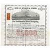 Image 1 : NJ. Continental Hotel Property, 1866, I/U Coupon Bond