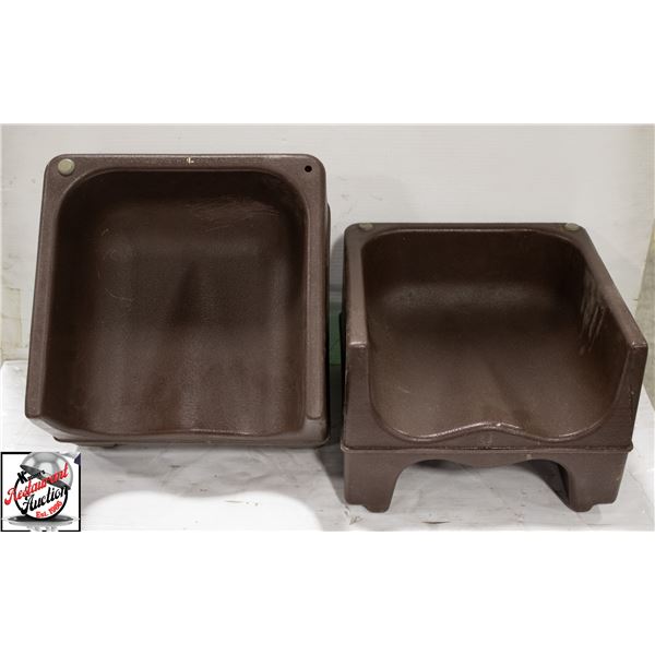 TWO CAMBRO BOOSTER SEATS
