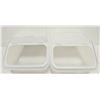Image 2 : TWO MINI COUNTERTOP INGREDIENT BINS W/ LIDS