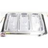 Image 2 : NEWLY ASSEMBLED NUTRICHEF 3 WELL FOOD WARMING TRAY