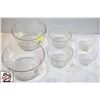 Image 1 : SET OF 6 GLASS LUMINARC GLASS  BOWLS