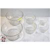 Image 1 : SET OF 6 GLASS LUMINARC GLASS BOWLS