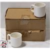 Image 1 : 14 CHEF & SOMMELIER 9 1/2 OZ WHITE COFFEE MUGS