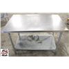 Image 1 : 48" X 30" X 34" S/S WORK TABLE W/ UNDERSHELF