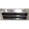 Image 1 : 59" TWO TIER S/S ENCLOSED WALL MOUNT SHELVING