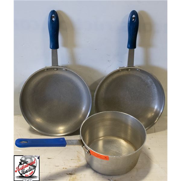 BAILIFF SEIZURE: 2 THERMALLOY 10.5" PANS & 1