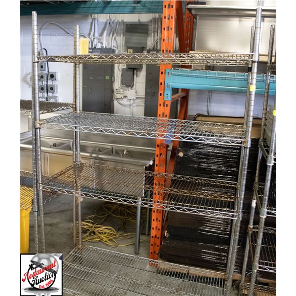 21" X 48" X 74.5" CHROME METRO RACK