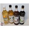 Image 1 : 4 ASSORTED MONIN SYRUPS