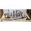 Image 1 : LOT OF ASSORTED KNIVES/ SS SPATULAS