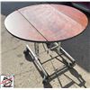 Image 1 : OVAL FOLDING DINING TABLE ON CASTORS