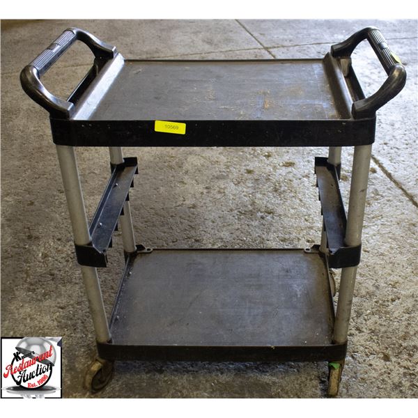 RUBBERMAID TWO TIER SERVICE CART