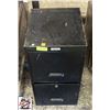Image 1 : TWO DRAWER BLACK FILING CABINET
