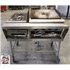 Image 1 : WELLS 4 BURNER GAS/ CHAR BROILER + GARLAND 2BURNER