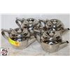 Image 1 : LOT OF 4 BROWNE SS TEA POTS