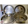 Image 1 : 4 SS 14.5"X,2" PIZZA PANS