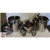Image 1 : LOT OF 3 SS CHRISTOFLE ICE BUCKETS W/ 2 SCOOPS