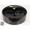 Image 1 : BIANCO 18" DIAMETER BLACK VESSEL SINK