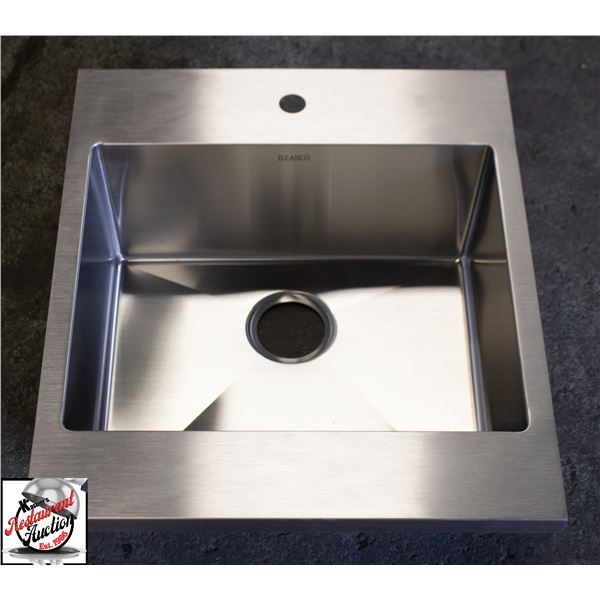 BIANCO SINGLE WELL S/S DROP IN SINK