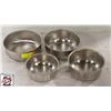 Image 1 : 4 HIGH QUALITY 8" - 6" NESTING S/S BOWLS
