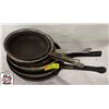 Image 1 : 7 ASSORTED FRYING PANS INCLUDES 8", 9" & 10"