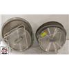 Image 1 : 2 DRYING RACKS W/ 8 ASSORTED POT LIDS