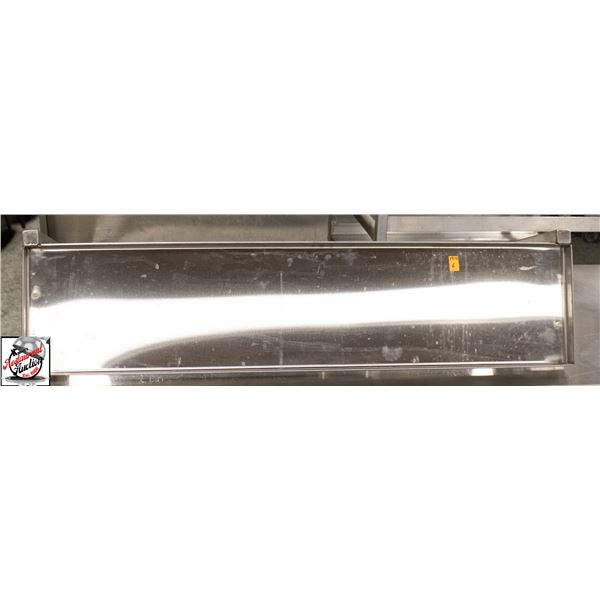 STAINLESS STEEL SHELF 36" X 8" WALL MOUNT OR OVER