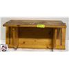Image 1 : WOOD WALL MOUNT SHELF 27" X 13"