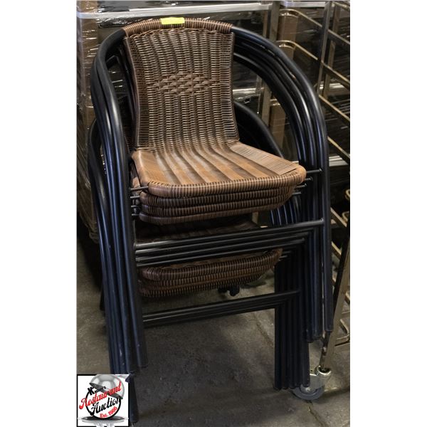 9 WICKER CHAIRS