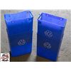 Image 1 : 4 BLUE RECYCLE BINS