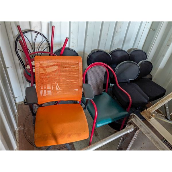 LOT OF 10 ASSORTED CHAIRS *AS IS