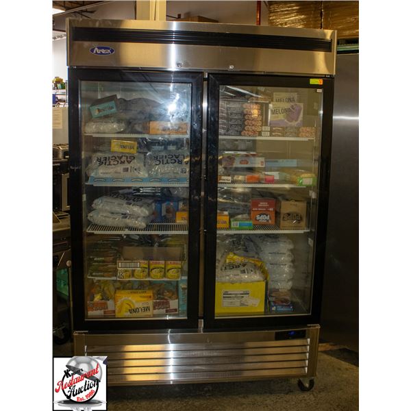 ATOSA DOUBLE HINGED GLASS DOOR FREEZER