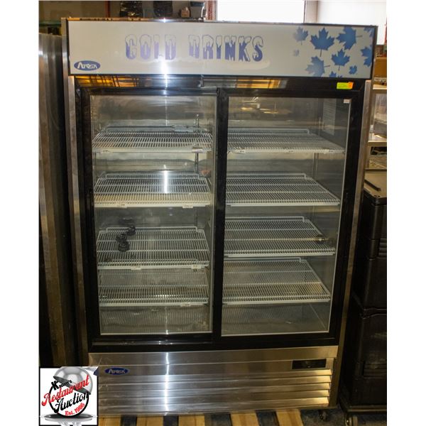 ATOSA DOUBLE SLIDING GLASS DOOR COOLER