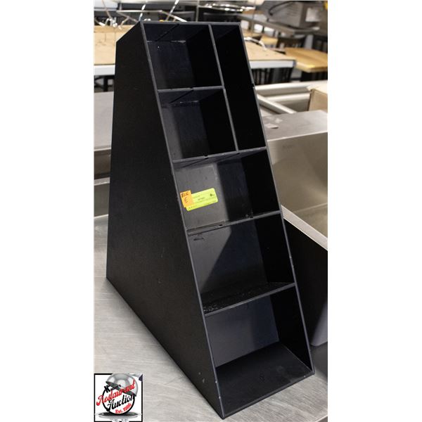 PLASTIC CONDIMENT ORGANIZER 8" X 16" X 21"