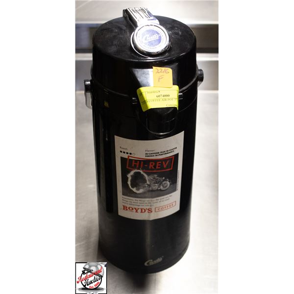 CURTIS COFFEE AIR POT 7" X 15"
