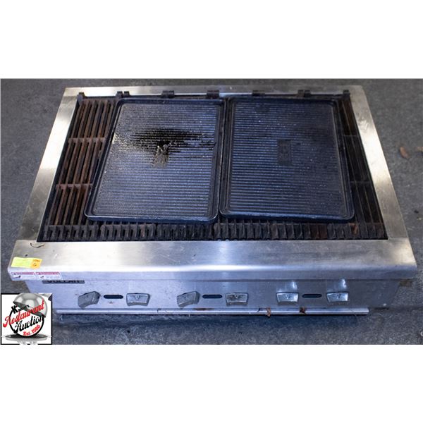 VULCAN 36", 6 BURNER NATURAL GAS CHARBROILER