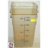 Image 1 : 2 22 QT DRY STORAGE BINS NO LIDS