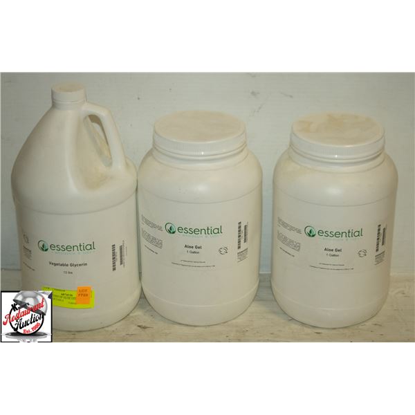 2 GALLONS OF ALOE GEL & 10 LBS OF VEGETABLE