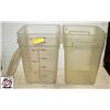 Image 1 : 2 DRY STORAGE BINS W/ 1 LID