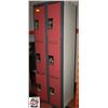 Image 1 : BANK OF 6 LOCKERS 24" X 18" X 72"