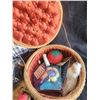 Image 3 : Vintage Sewing Baskets & Notions. A