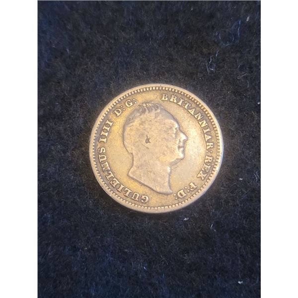 1834 King Williamllll Silver 3 Pence A